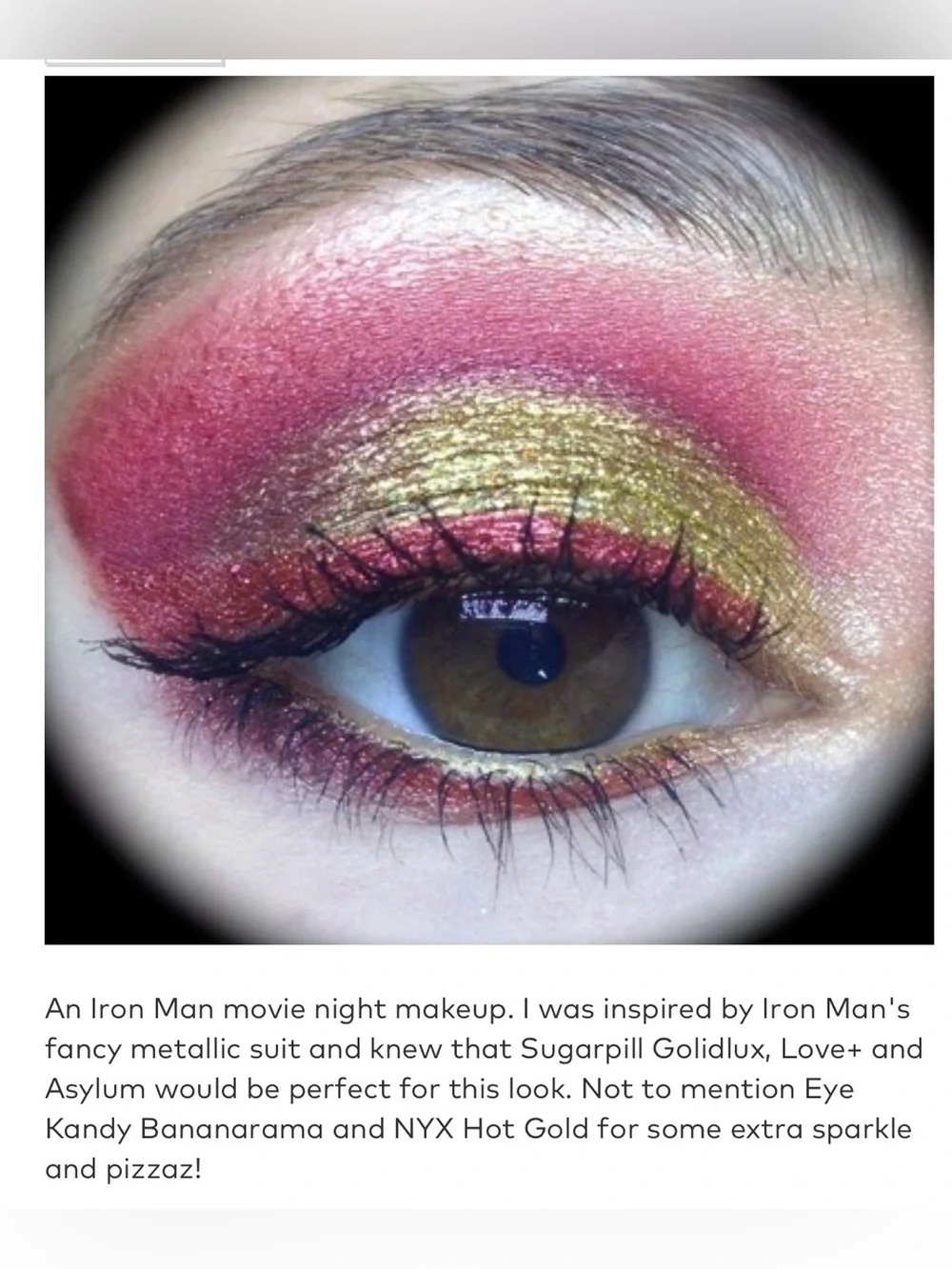 NWT NYX Ultra Glitter Mania Loose Powder Eye Shadow - Hot Gold or GP08